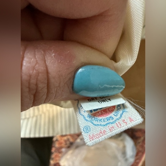 rrrruss White And Navy Striped Vintage Blazer Women’s Size 12 - Picture 8 of 10